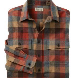LL Bean Chamois Shirt - apple cinnamon